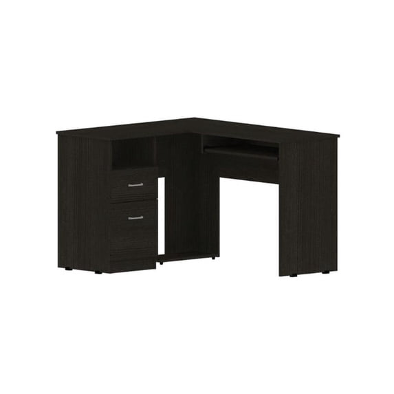 Raleigh L-Shaped Desk; Two Drawers; One Shelf; CPU Storage