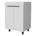 thumbnail image 1 of FM FURNITURE Selma 60 Inches Freestanding Vanity Cabinet Engineered Wood White, 1 of 8