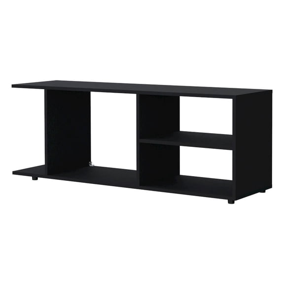 FM FURNITURE Vail Console tableEngineered Wood with open storage Black