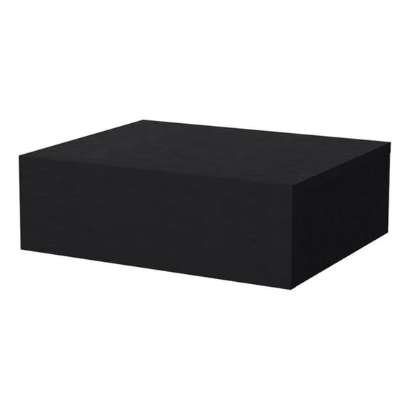 FM FURNITURE Vienna Floating Nightstand Black Engineered Wood