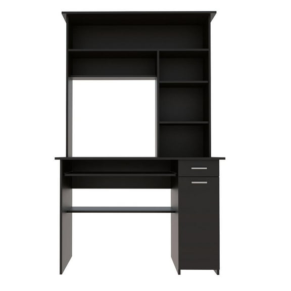 FM FURNITURE LLC Weston 180 Two Computer Desk with Hutch