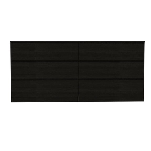 Seul Six Drawer Double Dresser; Superior Top