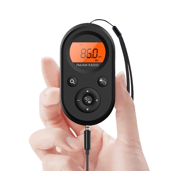 AM FM Portable Radio,Personal Pocket Radio Rechargeable with Best Reception,Long Battery Life,Stereo Earphone,Small Digital Transistor Radios for Hiking,Walking,Jogging