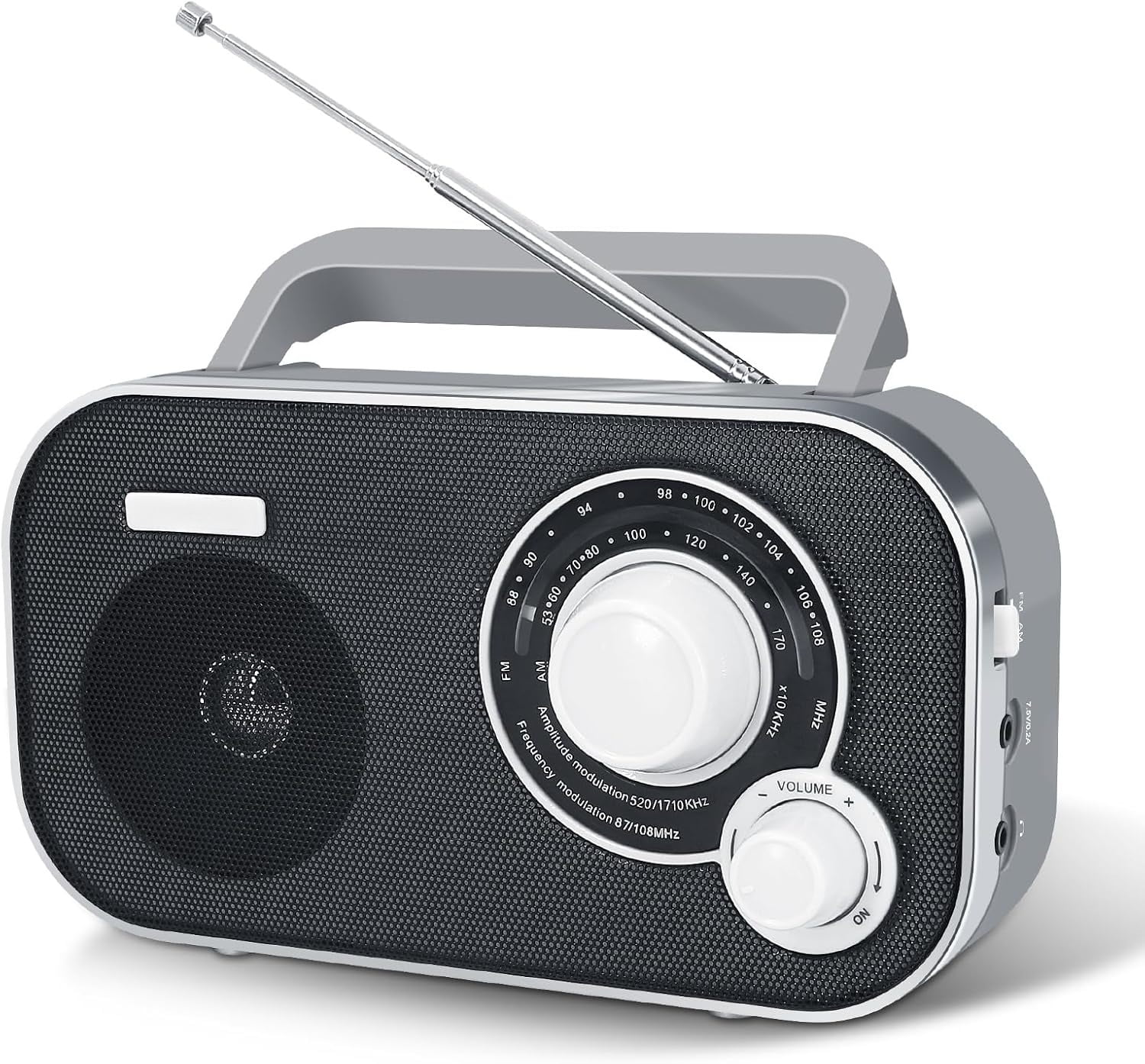 AM FM Portable Radio Plug in Wall or Battery Operated for Home ...