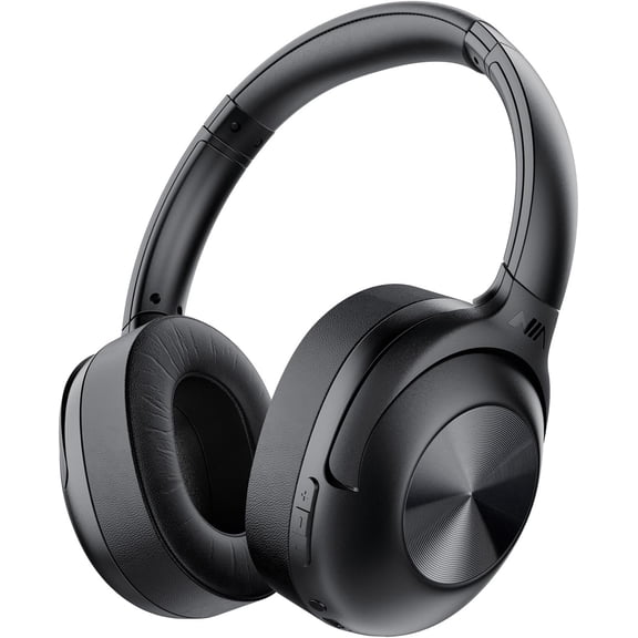 FM Radio Over Ear Headphones, SD Card 30 Hrs Playtime and Wired Headphones with Deep Bass, Foldable Lightweight Headset with Built-in Microphone for Travel, Office