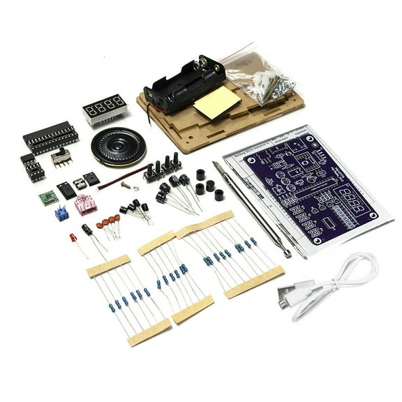 FM Radio Kit Set Electronic DIY Kit Parts TDA2822 Power Amplifier 87-108MHz With Shell TAPDRA Spare Part