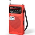 thumbnail image 1 of AM FM Radio Portable, NOAA Weather Radio, Transistor Radio 2AA Battery Operated with Long Range Reception, Loud Speaker, Transistor Antenna, Earphone Jack, Small Gifts for Seniors Elderly, 1 of 7