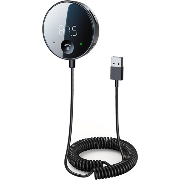 FM Transmitter for , AUX Adapter, Receiver for /Hands-Free Calls/Stereo Audio