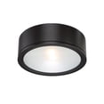 thumbnail image 1 of FM-W2612-BK-WAC Lighting-Tube-30W 1 LED Outdoor Flush Mount-12 Inches Wide by 3.88 Inches High-Black Finish, 1 of 7
