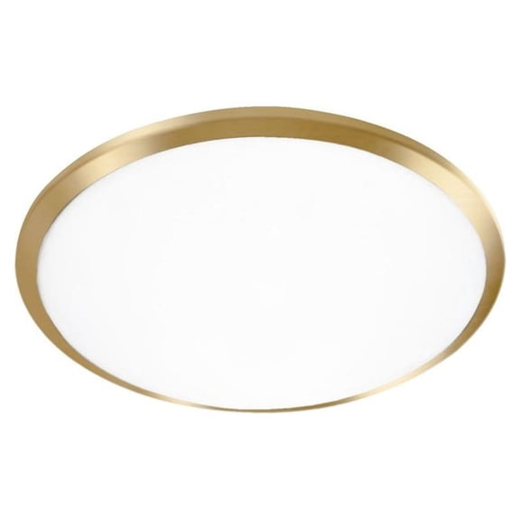 FM1512-BG-Kuzco Lighting-Malta - 13W LED Round Flush Mount-3.13 Inches Tall and 12 Inches Wide-Brushed Gold Finish