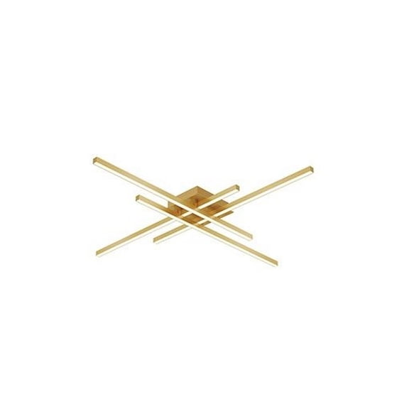 FM18232-BG-Kuzco Lighting-Vega Minor - 46W LED Flush Mount-2.75 Inches Tall and 31.25 Inches Wide-Brushed Gold Finish