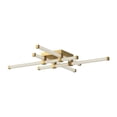 thumbnail image 1 of FM23534-BG-Kuzco Lighting-Blade - 29W LED Flush Mount-3.75 Inches Tall and 34.13 Inches Wide-Brushed Gold Finish, 1 of 1