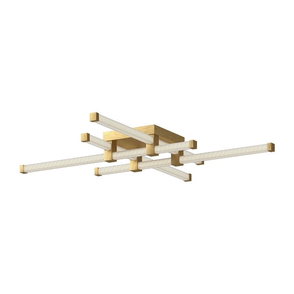 FM23534-BG-Kuzco Lighting-Blade - 29W LED Flush Mount-3.75 Inches Tall and 34.13 Inches Wide-Brushed Gold Finish