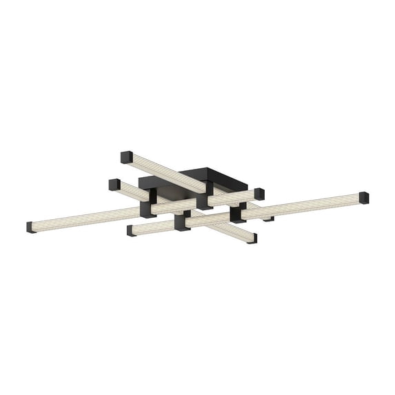 FM23534-BK-Kuzco Lighting-Blade - 29W LED Flush Mount-3.75 Inches Tall and 34.13 Inches Wide-Black Finish