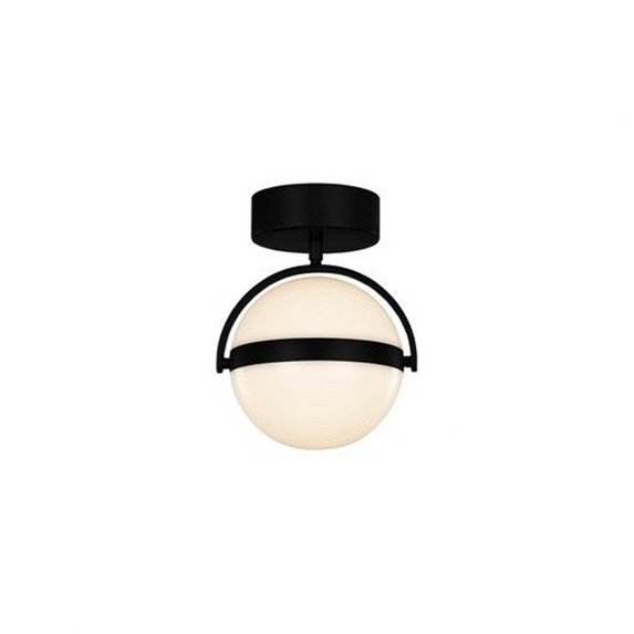 FM301001MB-Kuzco Lighting-Globo - 9 Inch 8.4W LED Flush Mount-Matte Black Finish