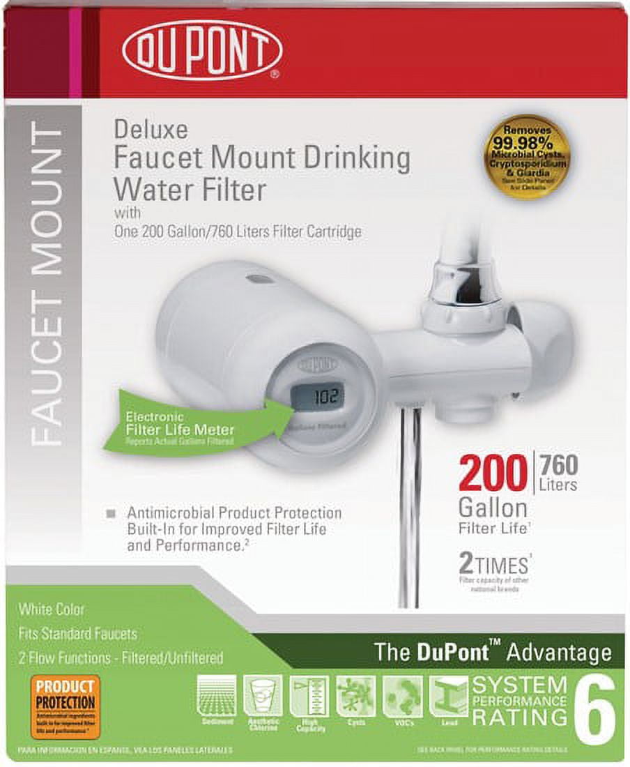 FM350XW DUPONT Deluxe Faucet Mount Filtration System (White)