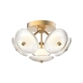 thumbnail image 1 of FM417606BGCR-Alora Lighting-Hera - 40W 6 LED Flush Mount-9.75 Inches Tall and 15.88 Inches Wide-Brushed Gold Finish, 1 of 1