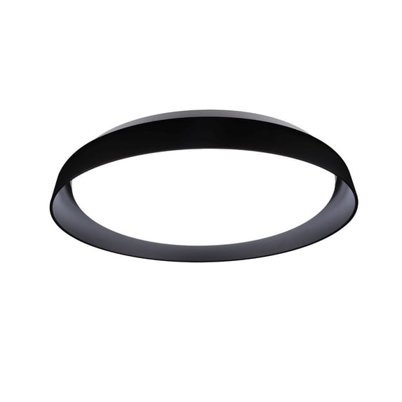 FM43117-BK-Kuzco Lighting-Hampton - 32W LED Flush Mount-3 Inches Tall and 16.88 Inches Wide-Black Finish