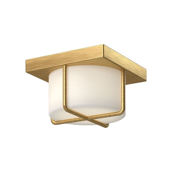 FM45907-BG/OP-Kuzco Lighting-Regalo - 13W LED Flush Mount-4 Inches Tall and 7.13 Inches Wide-Brushed Gold Finish