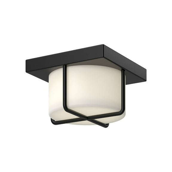 FM45907-BK/OP-Kuzco Lighting-Regalo - 13W LED Flush Mount-4 Inches Tall and 7.13 Inches Wide-Black Finish