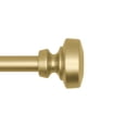 thumbnail image 1 of Lumino 5/8" Easy Mount Collection Shannon Brass Knob Adjustable Curtain Rod Set, 32-84", 1 of 6