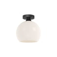 thumbnail image 1 of FM506210MBOP-Alora Lighting-Castilla - 1 Light Flush Mount-10.5 Inches Tall and 9.88 Inches Wide-Matte Black Finish-Matte Opal Glass Color, 1 of 7