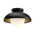 thumbnail image 1 of FM522016MBOP-Alora Lighting-Rubio - 1 Light Flush Mount-11.13 Inches Tall and 16 Inches Wide-Matte Black Finish, 1 of 7