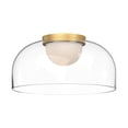 thumbnail image 1 of FM52512-BG/CL-Kuzco Lighting-Cedar - 13W LED Flush Mount-6.25 Inches Tall and 12 Inches Wide-Brushed Gold Finish, 1 of 1