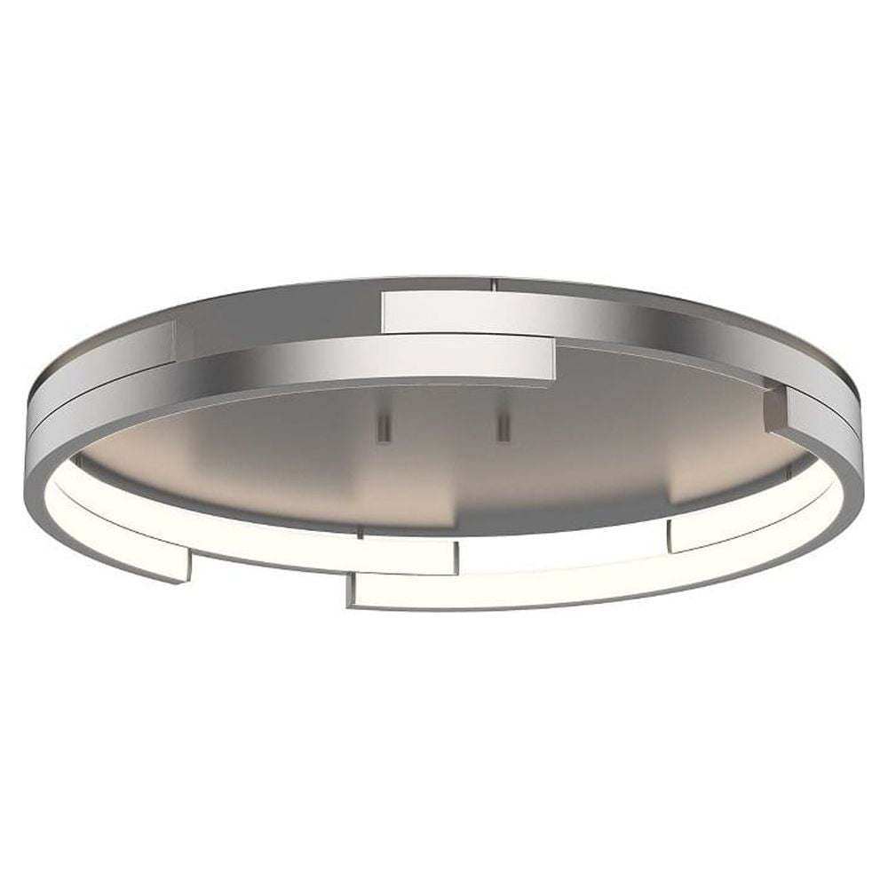 Anello Minor 19" Brushed Nickel LED Flush Mount