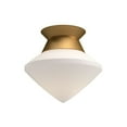 thumbnail image 1 of FM537508AGOP-Alora Lighting-Nora - 1 Light Flush Mount-7.5 Inches Tall and 8 Inches Wide-Aged Gold Finish, 1 of 7