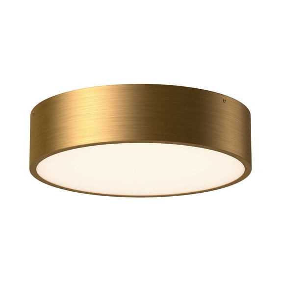 FM556016AG-Alora Lighting-Brisbane - 3 Light Flush Mount-4.13 Inches Tall and 16 Inches Wide-Aged Gold Finish