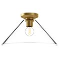 thumbnail image 1 of FM570314BGCL-Alora Lighting-Salem - 1 Light Flush Mount-8 Inches Tall and 14.13 Inches Wide-Brushed Gold Finish, 1 of 7