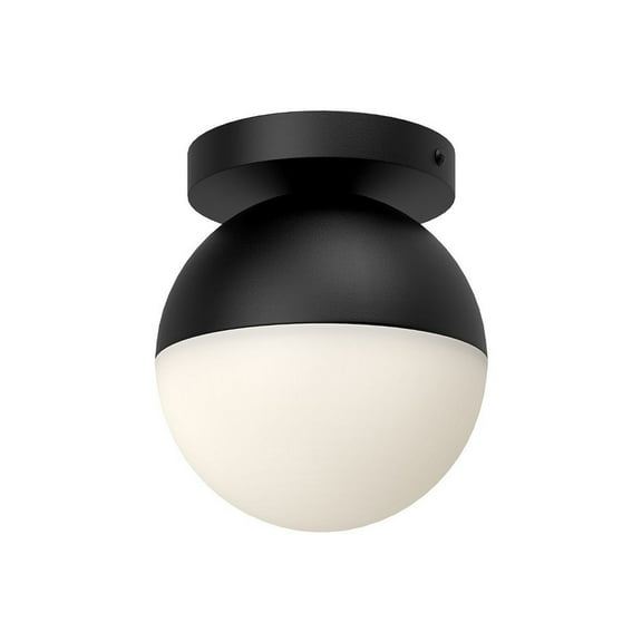 FM58306-BK/OP-Kuzco Lighting-Monae - 1 Light Flush Mount-6.75 Inches Tall and 6 Inches Wide-Black Finish