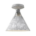 thumbnail image 1 of FM584811SL-Alora Lighting-Archer - 1 Light Flush Mount-10 Inches Tall and 9.5 Inches Wide-Steel Finish, 1 of 7