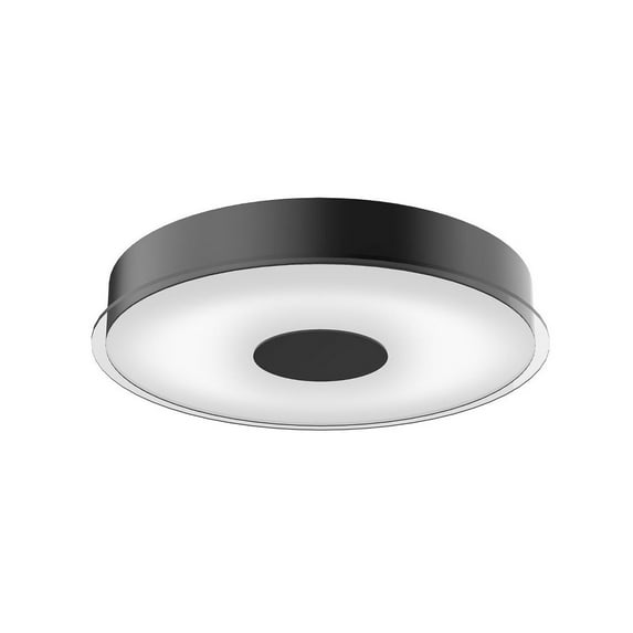 FM7616-BK-Kuzco Lighting-Parker - 32W LED Flush Mount-2.5 Inches Tall and 15.5 Inches Wide-Black Finish