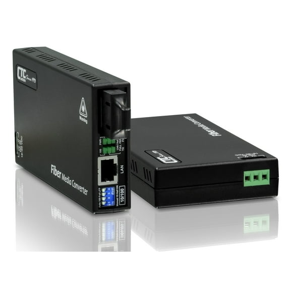 FMC-10-100-SC20B-DC48 Fast Ethernet single strand BiDi fiber media converter, SC 20Km B type, DC48V embedded PS