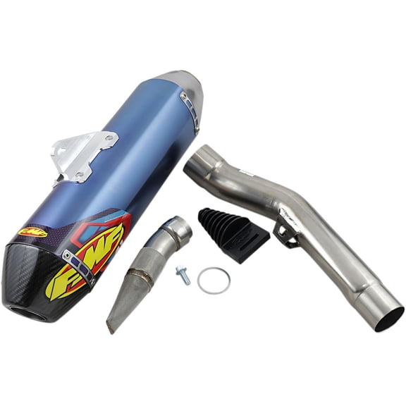 Fmf 042376 Factory 4.1 RCT Slip-On - Anodized Titanium Muffler (Blue)