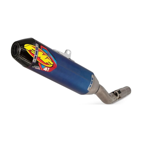 Fmf 043365 Factory 4.1 RCT Slip-On - Blue Titanium Muffler - Carbon End Cap