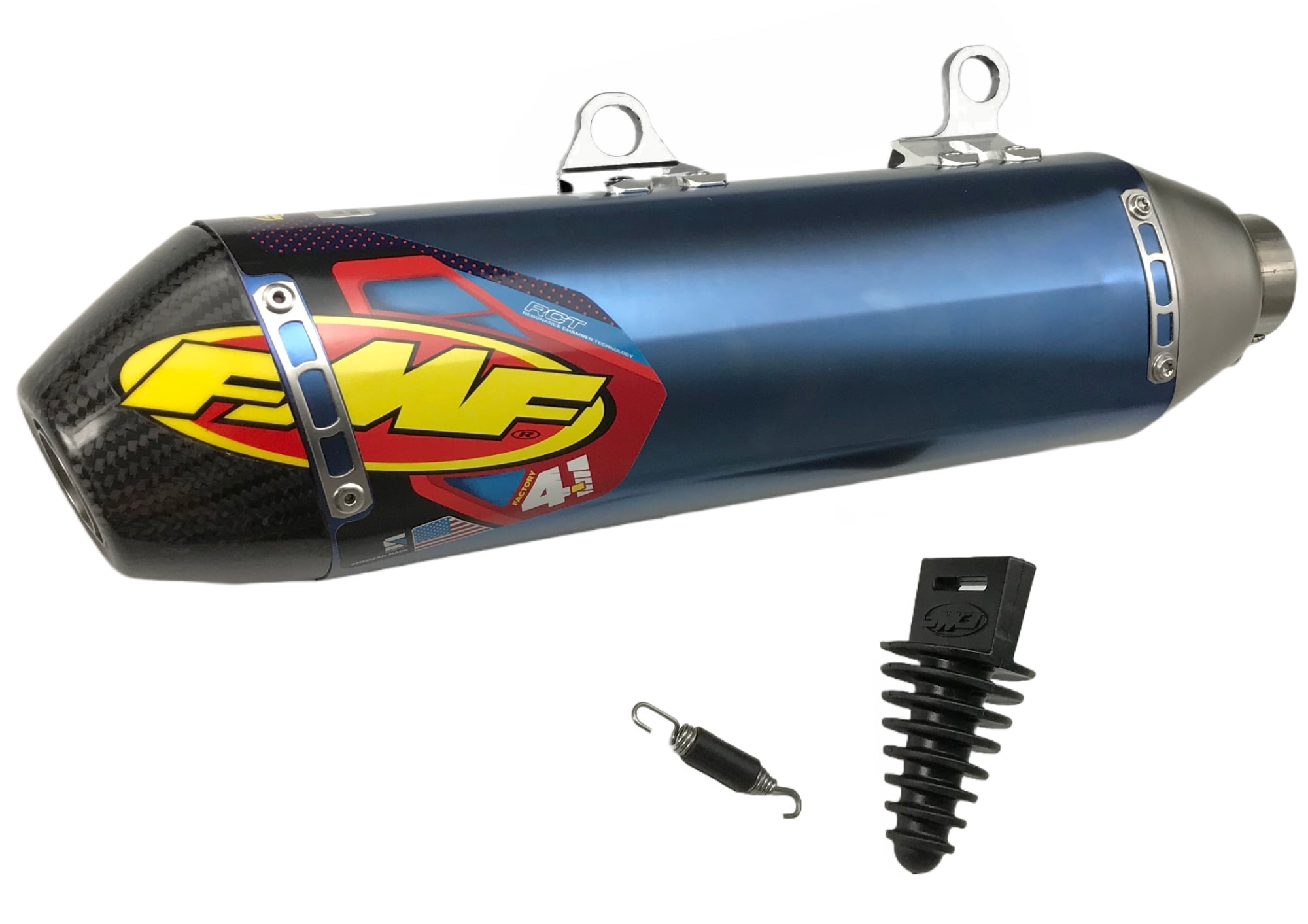 FMF Factory 4.1 RCT Blue Anodized Titanium Slip-On Muffler (045648) -  Walmart.com