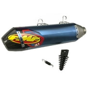 FMF Factory 4.1 RCT Blue Anodized Titanium Slip-On Muffler 045648