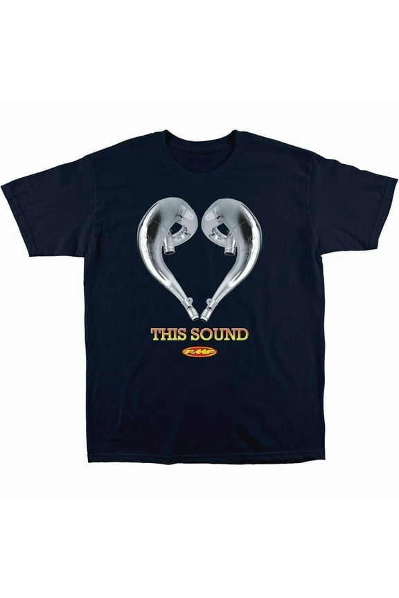 Love Sound Mens Short Sleeve T-Shirt Navy Blue XL