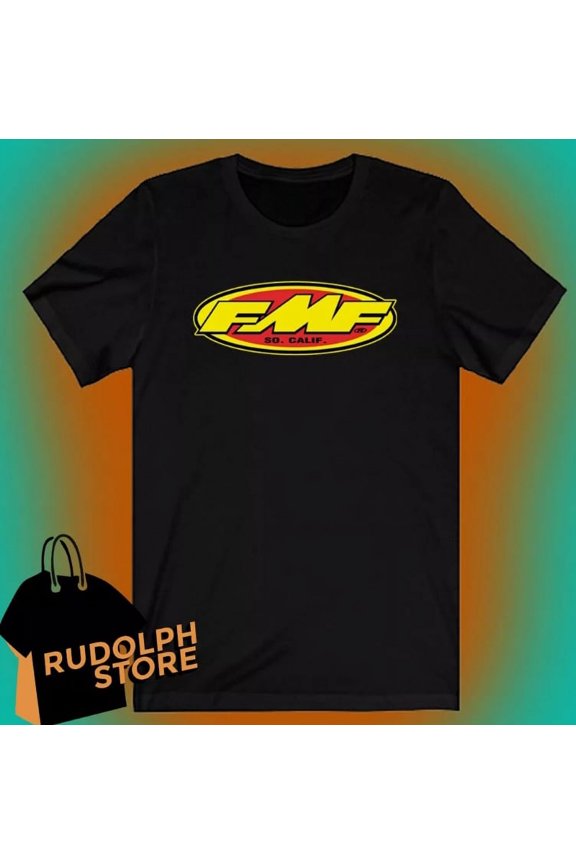 FMF Motocross Men's Black T-shirt Size S to 5XL