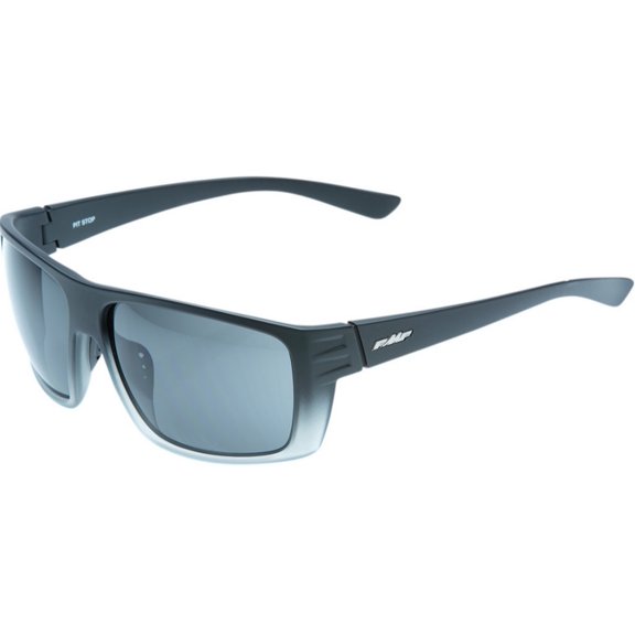 FMF Pit Stop Sunglasses Black/Smoke