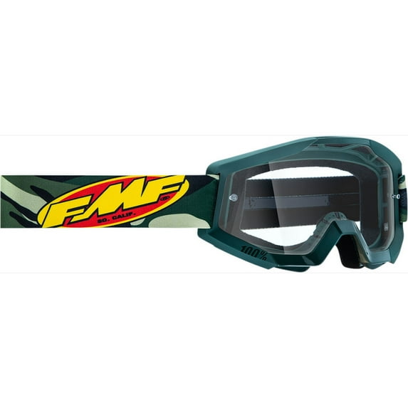 FMF PowerCore Assault MX Offroad Goggles Camo w/Clear Lens