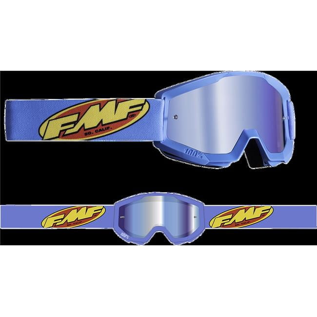 FMF PowerCore Core Youth MX Offroad Goggles Cyan w/Blue Mirror Lens FMF PowerCore Core Youth MX Offroad Goggles Cyan w⁄Blue Mirror