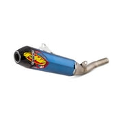 FMF Racing 044455 Factory 4.1 RCT Slip-On - Blue Titanium Muffler - Carbon End Cap