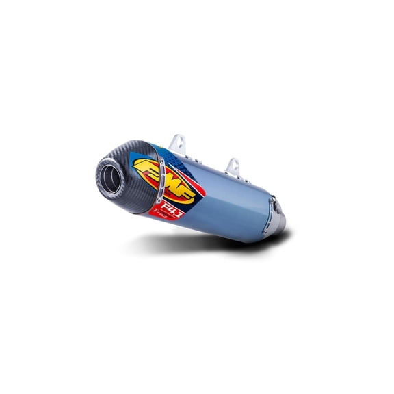 Fmf 045586 Factory 4.1 RCT Slip-On - Blue Anodized - Carbon Fiber Endcap