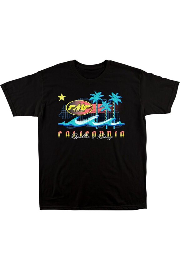 FMF Racing Wavy T-Shirt (X-Large, Black)