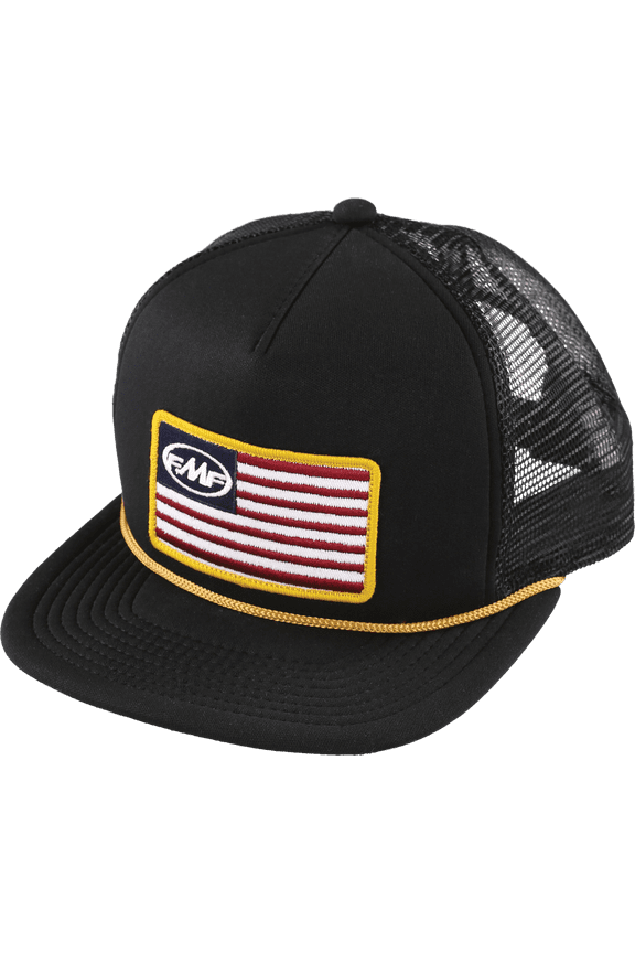 Stars and Bars Snapback Hat Black