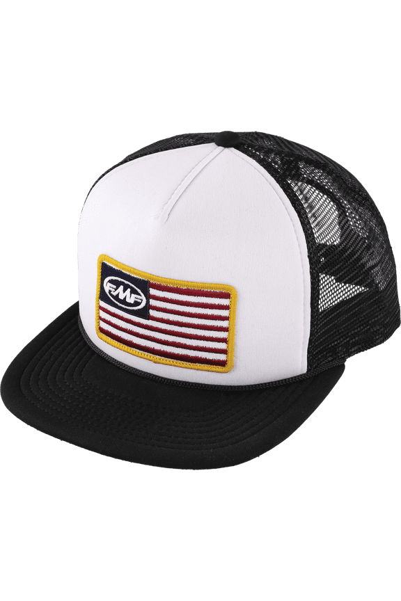 Stars and Bars Snapback Hat White/Black